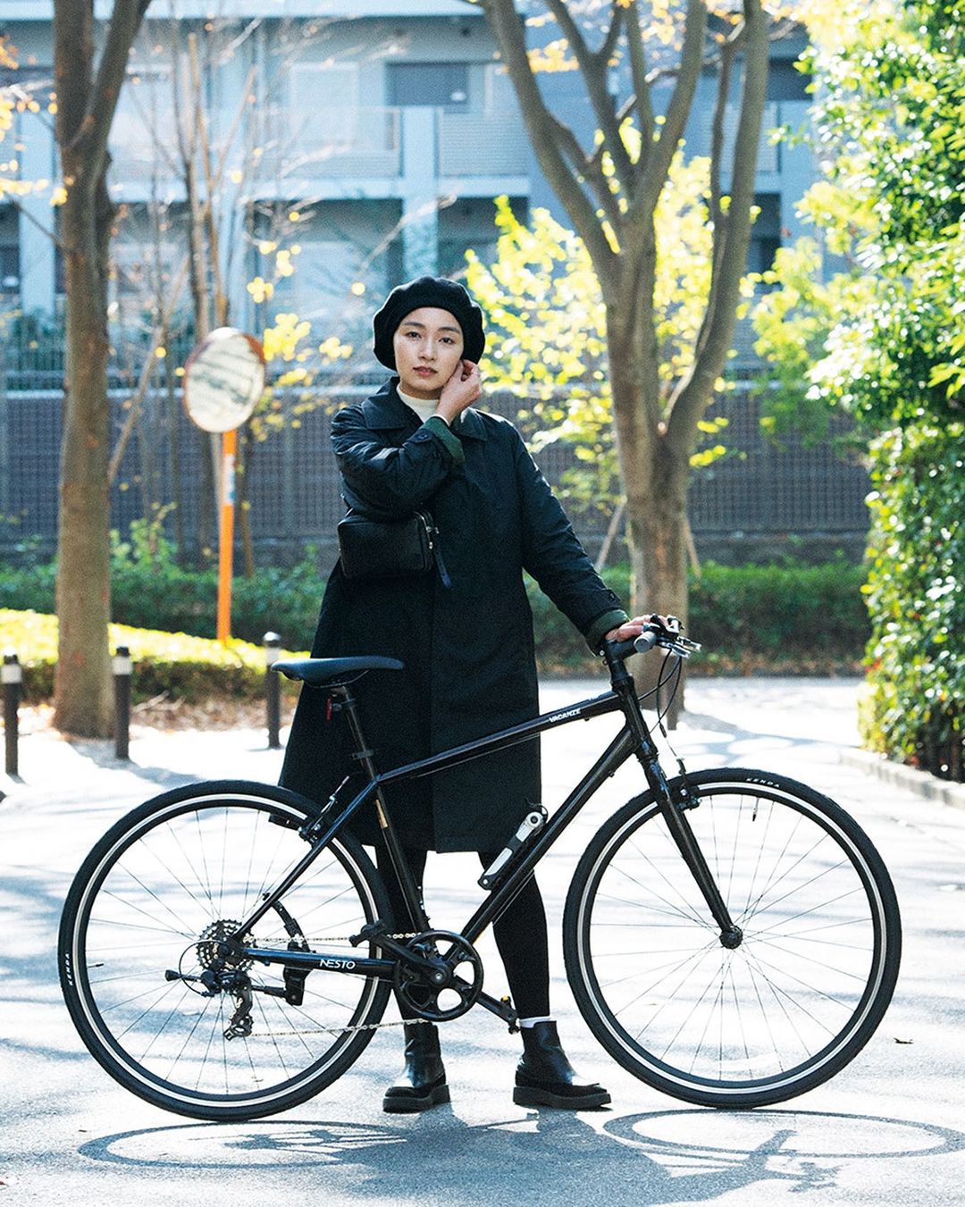 自転車乗りの スタイルハント 自転車ライフを楽しむおしゃれレディをハント Kaino Yuさん Bicycle Vacanze Outer The No Magmoe