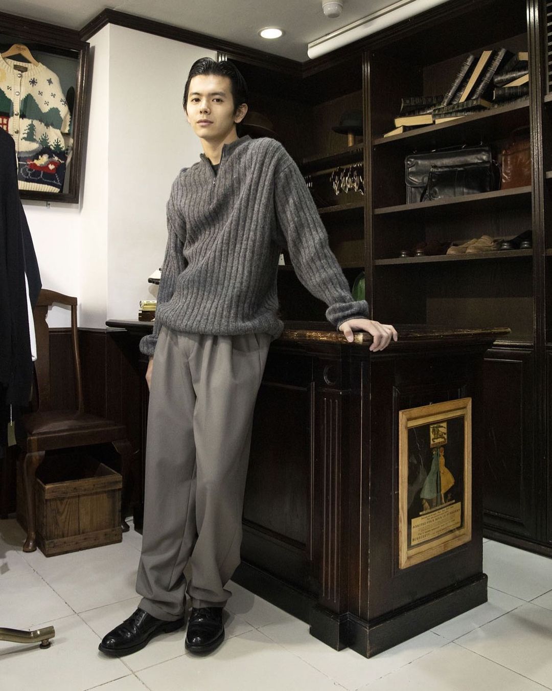 井上翔太が自身も通う古着屋 Doluke ドルーク をレポート 井上翔太 ドルーク 古着 ファッション メンズノンノ メンズノンノモデル Do Magmoe