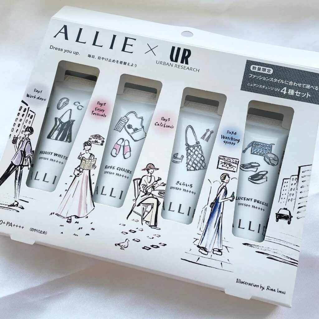 #ALLIE × #URBANRESEARCH コラボレーション第2弾 アリィー ニュアンスチェンジUV ジェルのミニアソートセットが登場6/16数量限定発売。