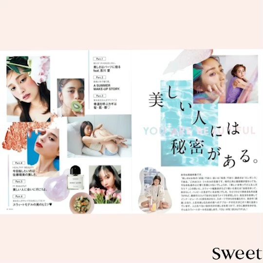 Sweet8月号の中身を発売前に少しだけ公開 特集の内容は Part インスピレーションは名言から 美しさはパーツに宿る Feat 吉川 愛 P Magmoe