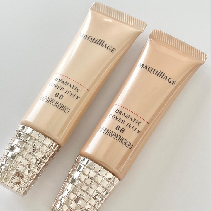 大好評 #マキアージュ 「マスクにつきにくいジェリー BB」のカバータイプが新登場シミ・そばかすまでカバーしながらスキンケア直後のようなうるつや肌が叶う

━━