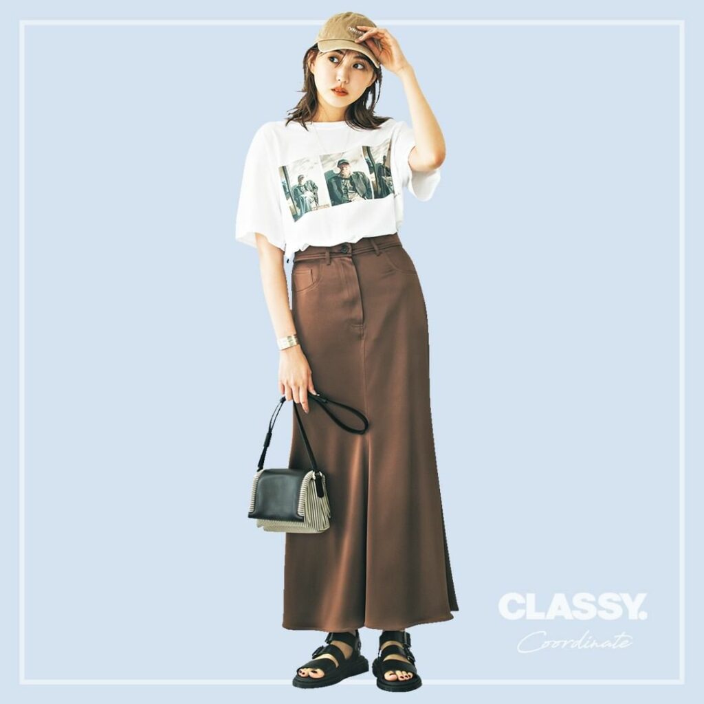 #CLASSYコーデ図鑑
【トップス＋スカートだけでオシャレな
ワンツーコーデ術カジュアル編】

／
何枚目のコーデが好きですか？
コメントで教えてください
＼