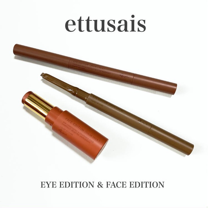 #エテュセ の #アイブロウ シリーズに“描かずにちょい足す”アイブロウペンシルが登場同時発売のカラースティックの新色もスウォッチ！

2枚目
________