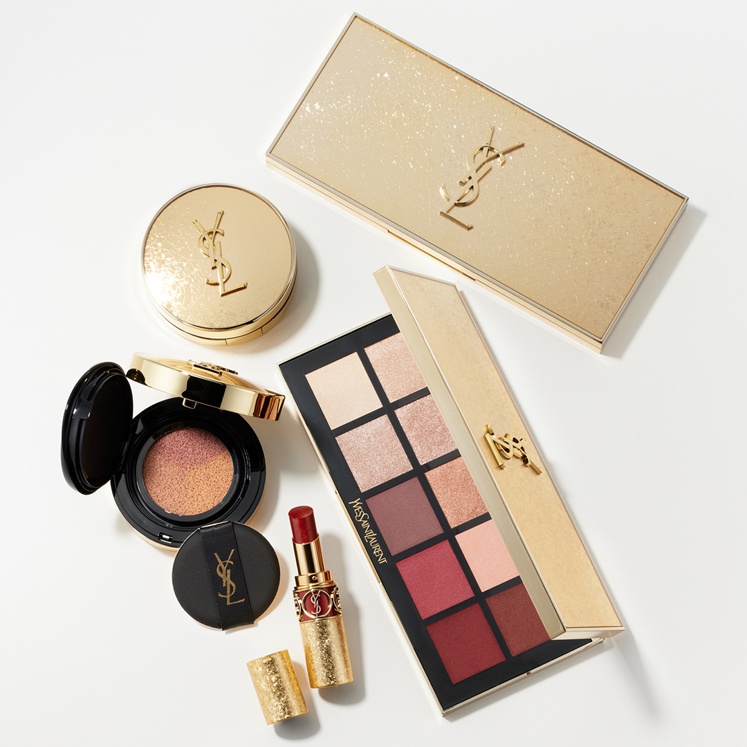 ysl イヴサンローラン 良品 カラーストーン イヤリング 金青 ysl イヴサンローラン 良品 カラーストーン イヤリング 金青