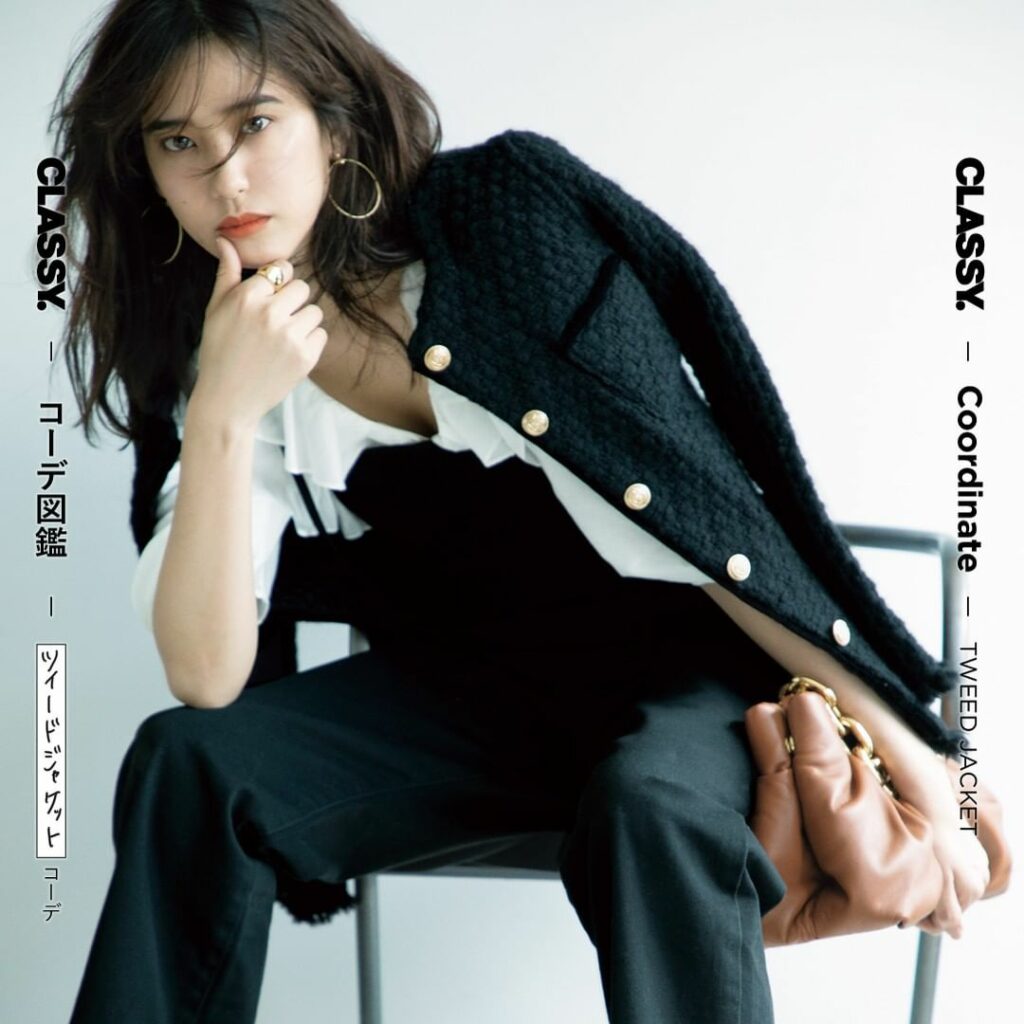 #CLASSYコーデ図鑑
【ほっこりしないツイードジャケットコーデ】

／
何枚目のコーデが好きですか？
コメントで教えてください
＼

今季登場率の高い「ツイ