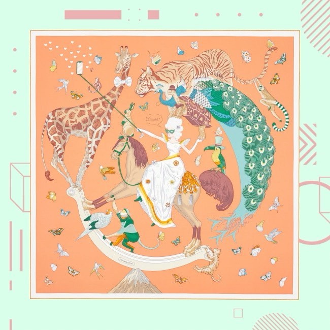【See Now, Buy Now!】
くすりと笑える「Hermès」のユーモラスな新作スカーフ

毎度その絵柄にわくわくさせられる、エルメスのスカーフ。202