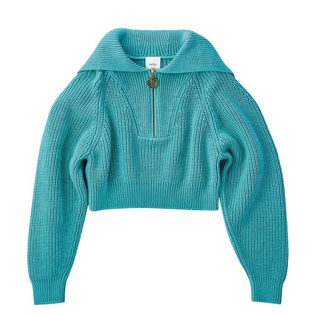 今シーズン最もINなトレンド、大胆に肌見せしたクロップドのニットトップス。ベーシックからカラフルで遊び心あふれるものまでラインナップ。

1.