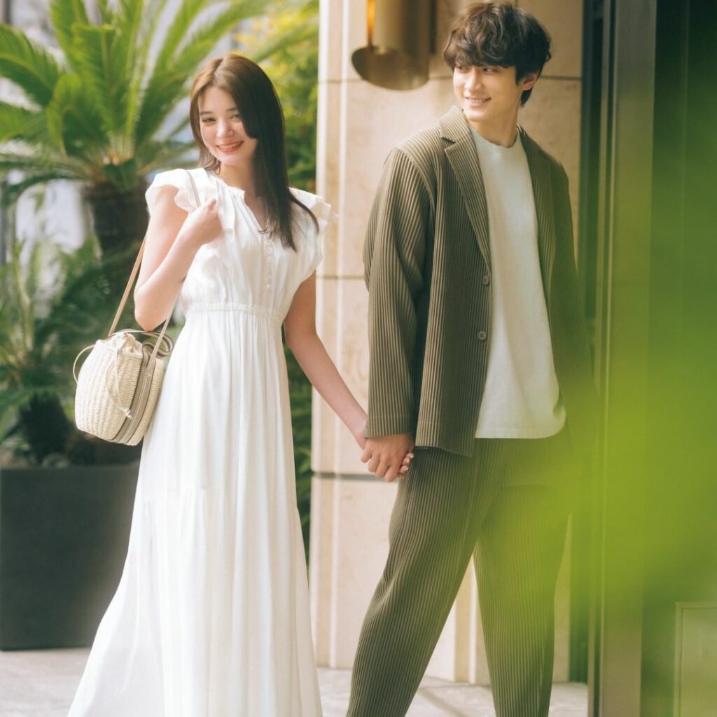 5月号sweet×ココ ディールは、sweet初登場！人気俳優の小関裕太さんをゲストに迎え
瑛茉ジャスミンと妄想デートを敢行

これからの季節マストハブの白いド