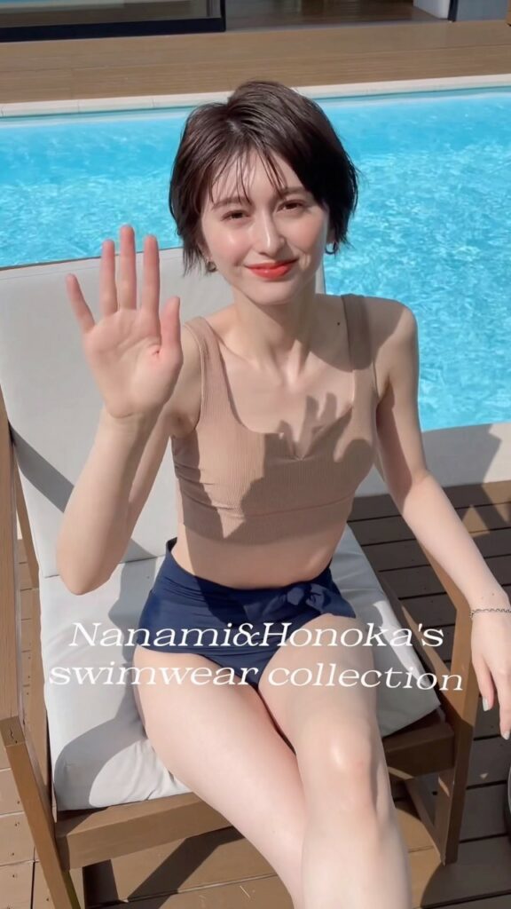 CanCam7月号から、かわいいななみん＆ほのかをお届け🪸🫧
骨格別水着企画に出てくれました〜！

週5でジム通いをしている美ボディほのかと、初水着企画のために