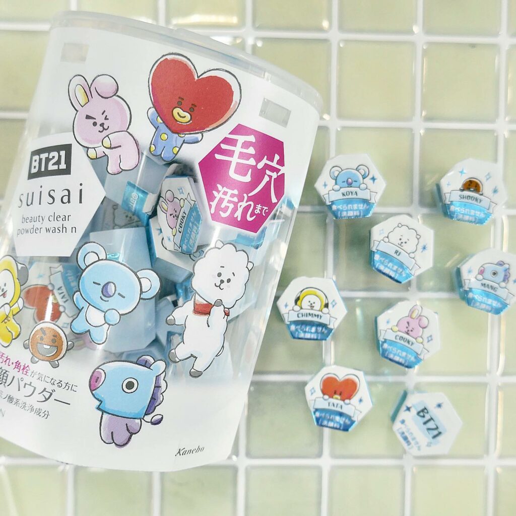 suisai(スイサイ)の人気パウダーウォッシュが、かわいいBT21デザインで限定発売!
外のパッケージはもちろん、パウダーウォッシュが入っている中のパッケージ suisai(スイサイ)の人気パウダーウォッシュが、かわいいBT21デザインで限定発売!
外のパッケージはもちろん、パウダーウォッシュが入っている中のパッケージ