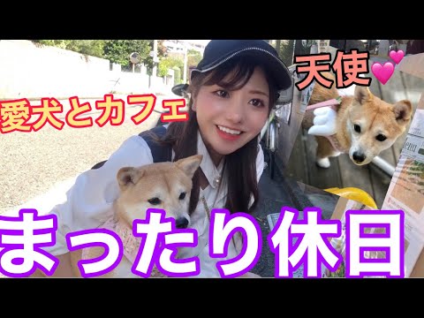 【Vlog】まったり休日 愛犬（豆柴）とカフェ♡