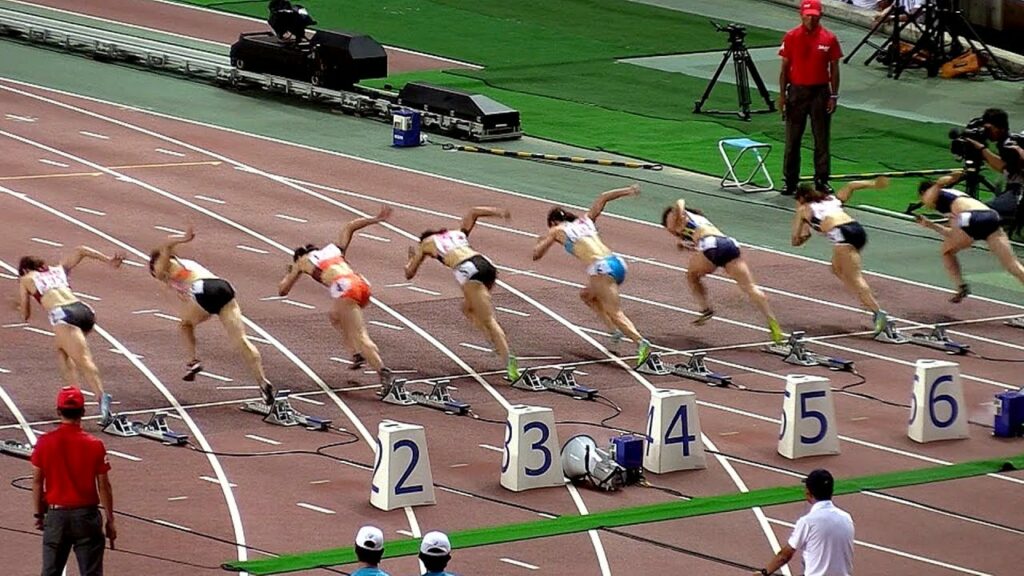 女子100m決勝_市川華菜初優勝：第101回日本陸上競技選手権大会