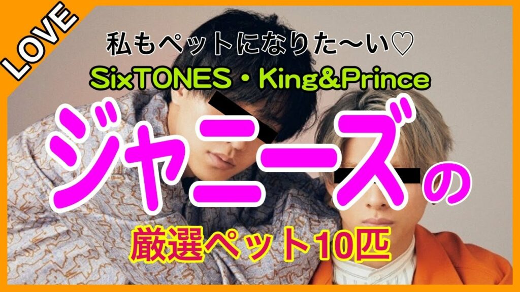 【森本慎太郎・松村北斗・岸優太】ジャニーズペット10選（SixTONES・King&Prince）＃キンプリ＃ストーンズ＃シェットランドシープドック【あれこれCH】