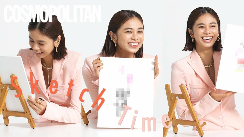 【佐藤晴美】お絵描きゲームに挑戦！自分を動物に例えると…？｜COVER GIRL｜コスモポリタン日本版