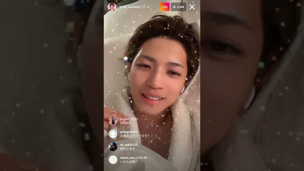 Iwahashi Genki IG Live 2022-06-21 | 岩橋玄樹インスタライブ 2022年6月21日 (@genki_iwahashi_17)