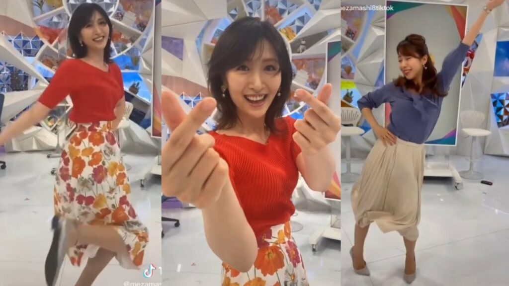 横山ルリカキャスターと小野寺結衣キャスターのキレキレダンス！