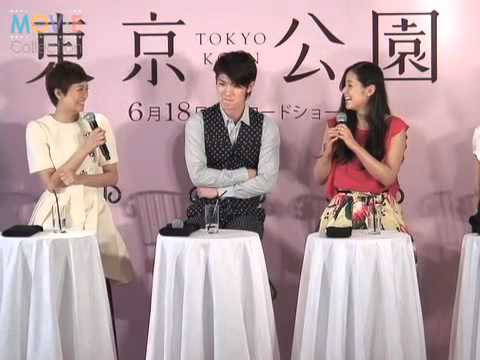 榮倉奈々、小西真奈美、井川遥、美女に囲まれた感想聞かれた三浦春馬が監督にSOS／映画『東京公園』完成披露記者会見