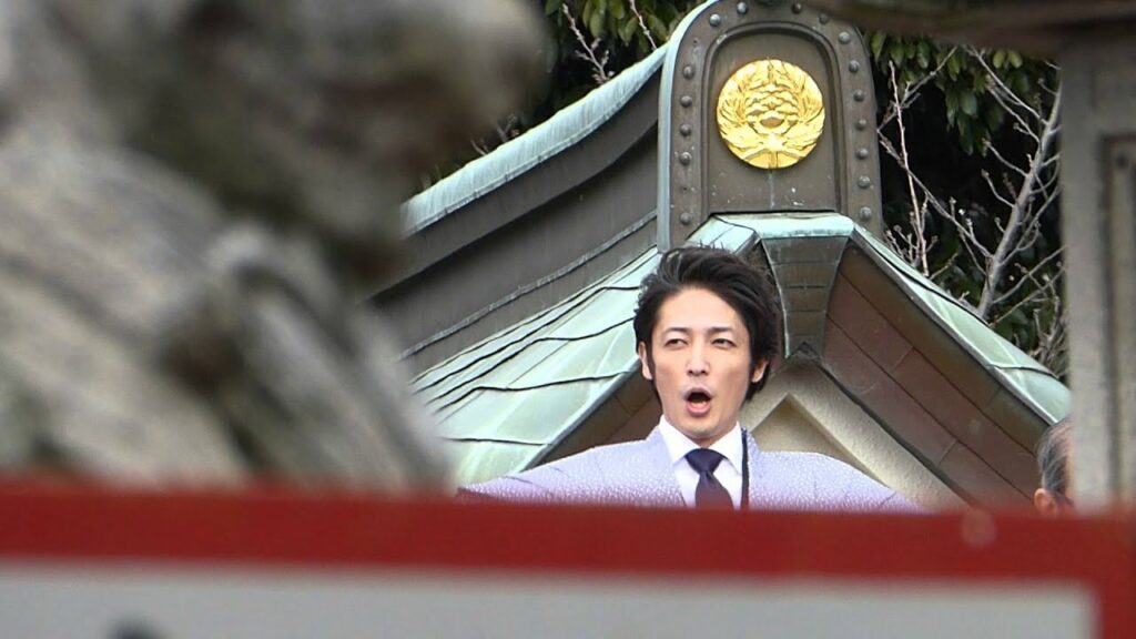 玉木宏 三本締め NHK連続テレビ小説『あさが来た』【成田山不動尊の節分祭】