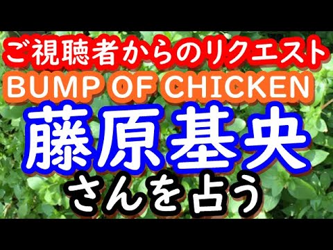 【占い】BUMP OF CHICKEN　藤原基央さんを占う
