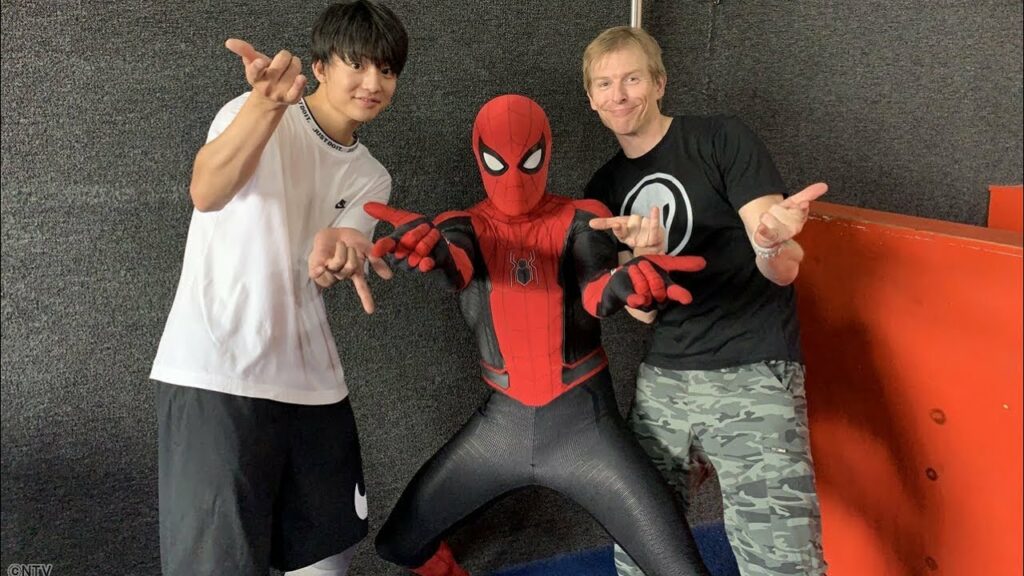 Kentaro Ito 伊藤健太郎 & Spider-Man Stuntman Chris Silcox on Japanese TV - ZIP! Spider-Man Far From Home