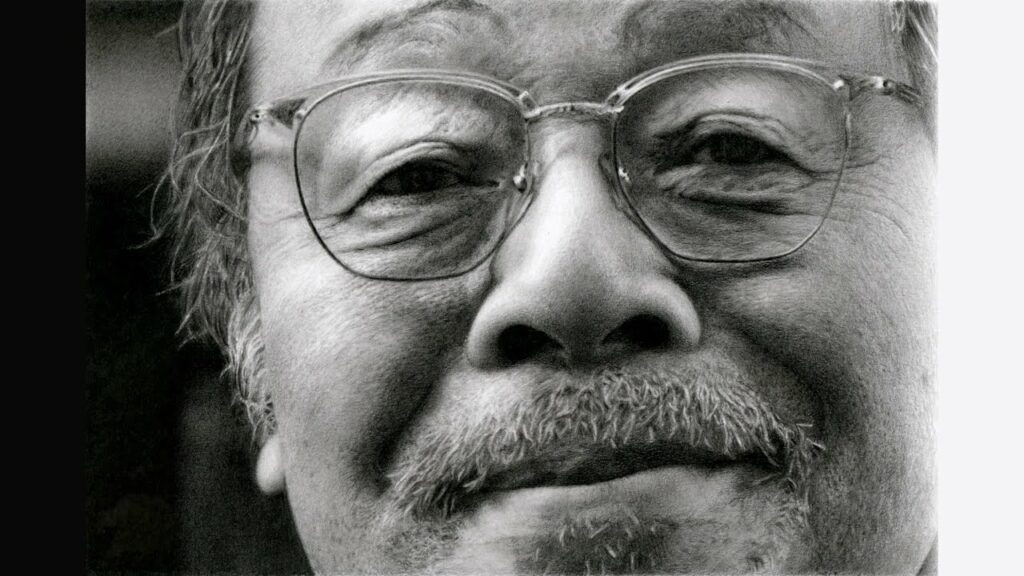 鉛筆画 なぎら健壱 完成までの一部始終 動画 早送り / Pencil drawing/ Kenichi Nagira/ Portrait/ How To Draw