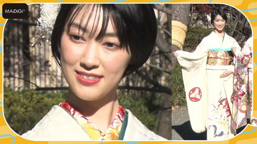 桜井凛、バンジージャンプに興味津々！　神社めぐりがマイブーム　「スペースクラフト・エージェンシー2023年新春晴れ着撮影会」