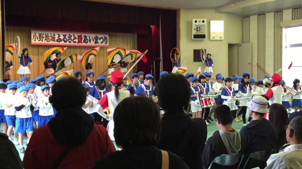 東松島 小野地区ふるさと愛あいまつり 鳴瀬桜華小学校 鼓笛 higashimatsushima