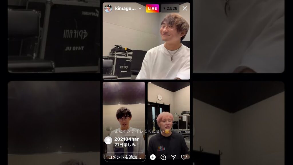 手越祐也インスタライブ