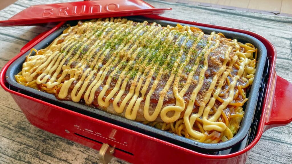 妻と娘にモテたい男が作る昼ごはん【ホットプレートでお好み焼き】 妻と娘にモテたい男が作る昼ごはん【ホットプレートでお好み焼き】