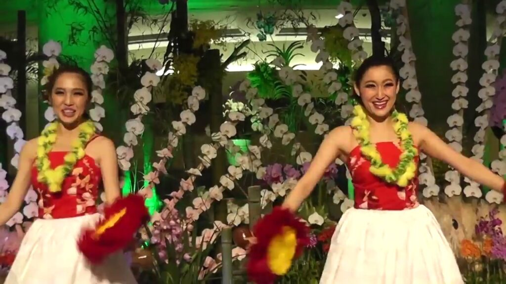 '15 オーキッドフラショー2-1 アオイア A'oia 渡辺舞さん 簗瀬結香さん らん展 フラガール  ハワイアンズ フラフラダンス Hula Dance