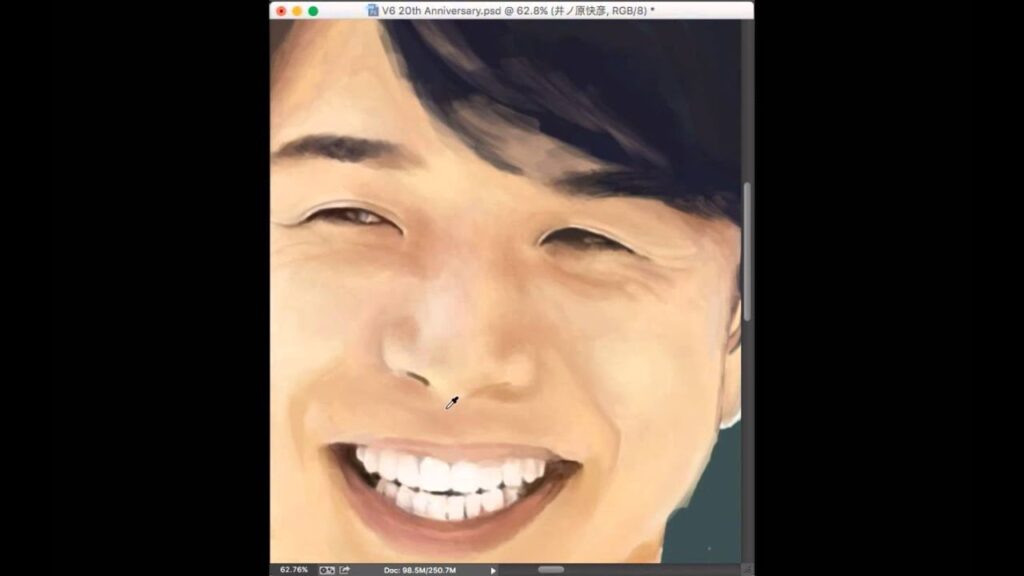 [V6] 井ノ原快彦 inohara yoshihiko painting process