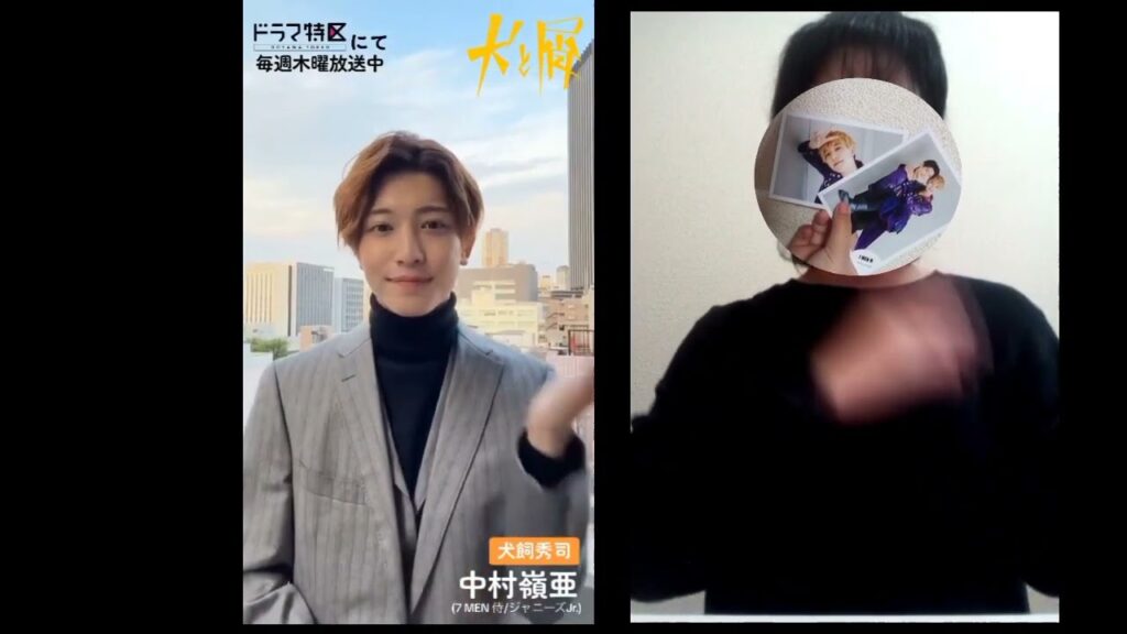 えへ、中村嶺亜様のお隣失礼します、、、【中村嶺亜】