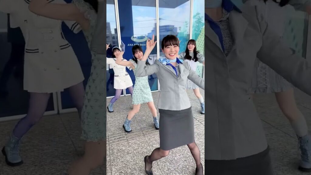 idol🎶🌈 ​⁠@2zicon #アイドル  #ダンス #虹コン #鶴見萌 #桐乃みゆ #的場華鈴 #中村朱里　#allnipponairways