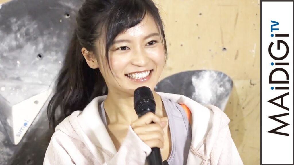 小島瑠璃子、ボルダリングファッションで登場　AYAは見事なシックスパック披露　「スポーツクライミング『新TEAM au』メンバー発表会」1
