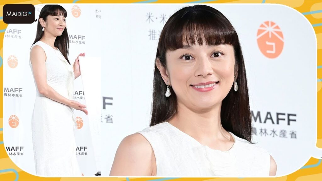 小池栄子、白ノースリーブで美肌披露　ボディーライン維持には「お米」と熱弁　「米・米粉消費拡大推進プロジェクト」発表会