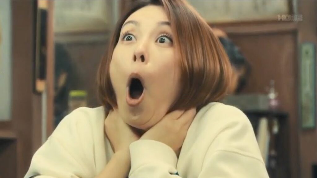 米倉涼子-遇到驚訝時的可愛表情・これ顔とてもかわいい