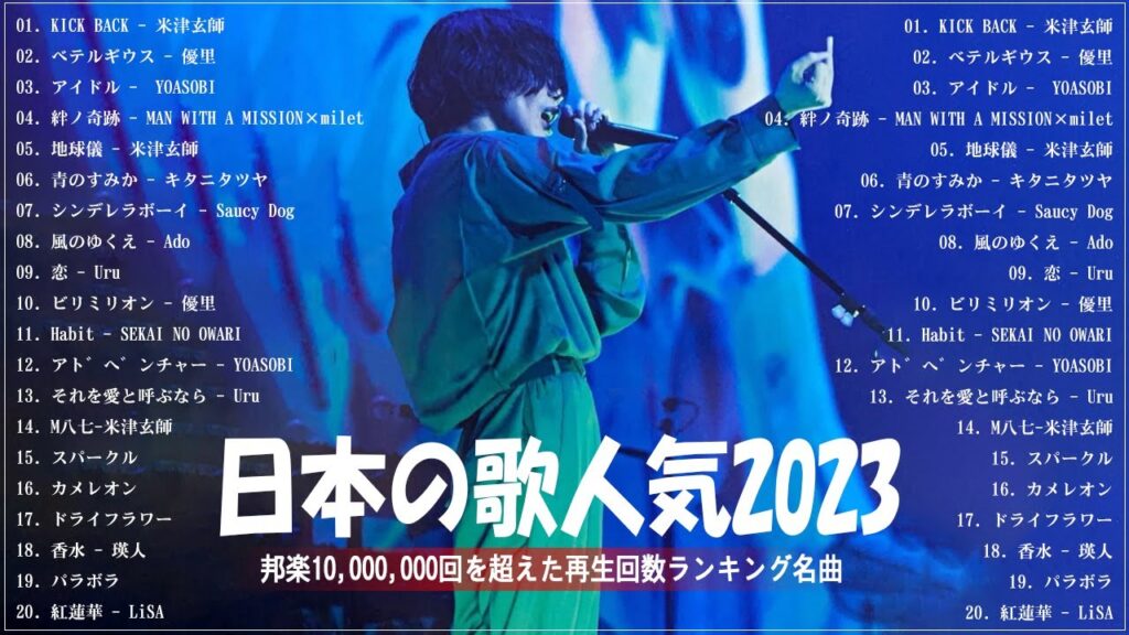 【2023年最新版】最近流行りの曲50選!10代が今一番聞いて😻邦楽 ランキング 最新 2023😻音楽 ランキング 最新 2023😻2023年 ヒット曲 ランキング 【2023年最新版】最近流行りの曲50選!10代が今一番聞いて😻邦楽 ランキング 最新 2023😻音楽 ランキング 最新 2023😻2023年 ヒット曲 ランキング