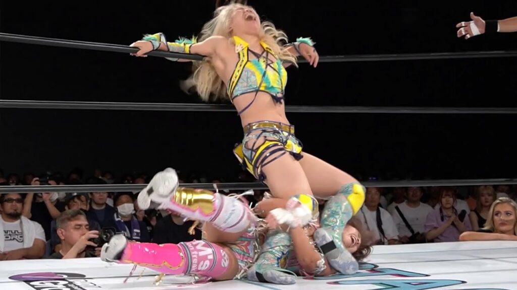 【スターダム】白川未奈がオリジナルの型のドラゴンスクリューで羽南の足を攻める！リーグ戦負けられない戦い！-5★STAR GP公式戦 8.6静岡・浜松大会-【STARDOM】