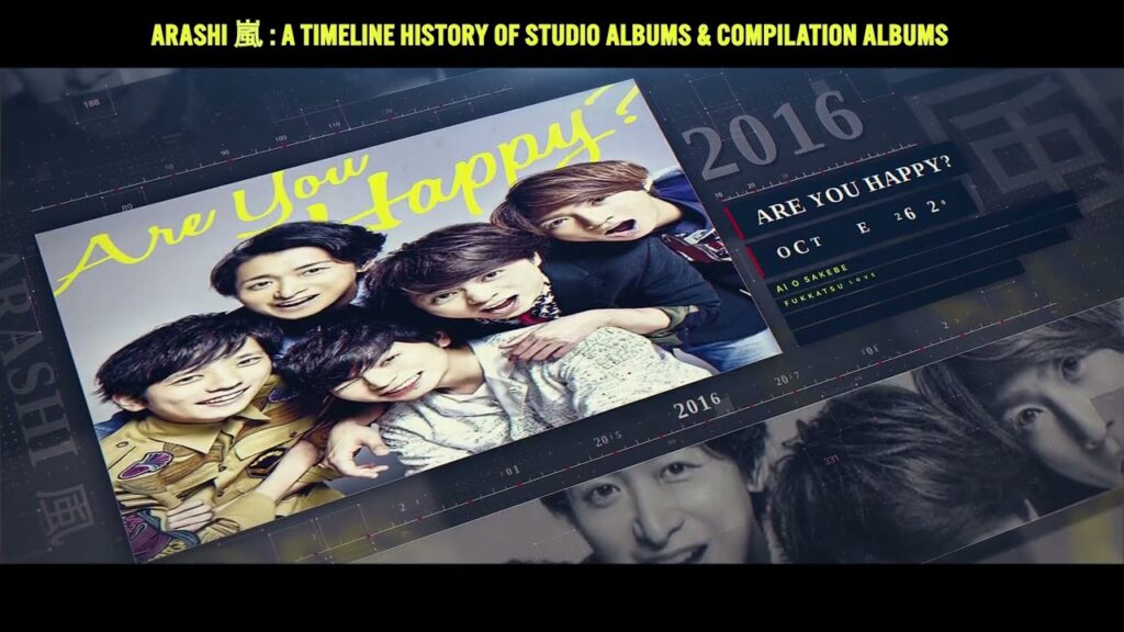 WPVR NYC presents ARASHI 嵐 : A TIMELINE HISTORY OF STUDIO ALBUMS & COMPILATION ALBUMS