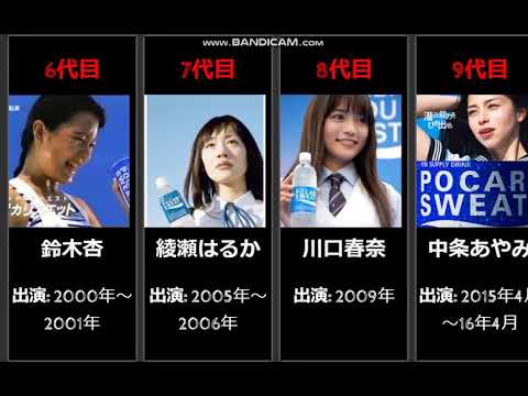 【🥤歴代のポカリスエットCM🥤】に出演した美少女たち！通称「ポカリガール」