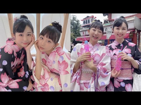 【高画質】くりえみちゃんと浅草デート🌸お揃いの浴衣を着ました👘💕