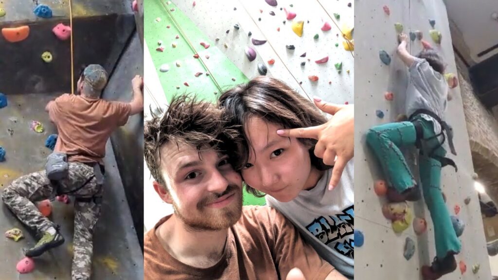 人生初のロッククライミング【First time rock climbing】