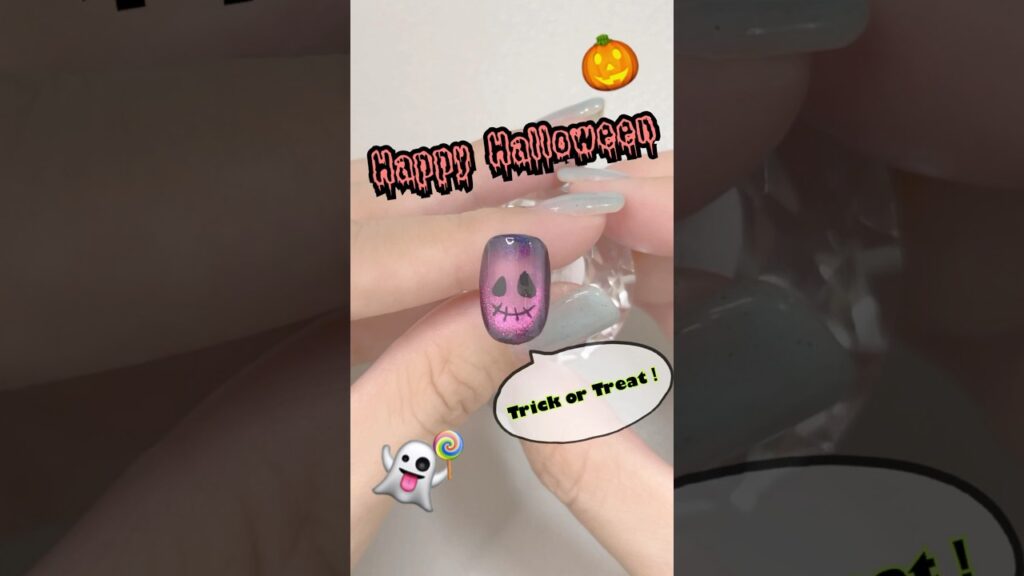 簡単！ハロウィンネイル #ジェルネイル #nailart