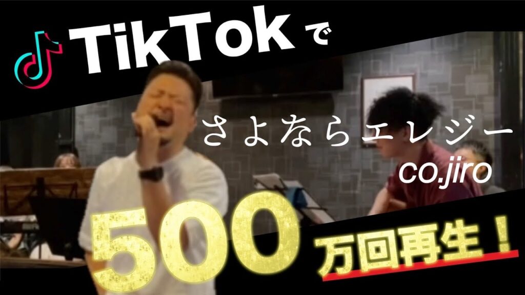 TikTok累計【500万回再生された】さよならエレジー　cover by Co.二郎