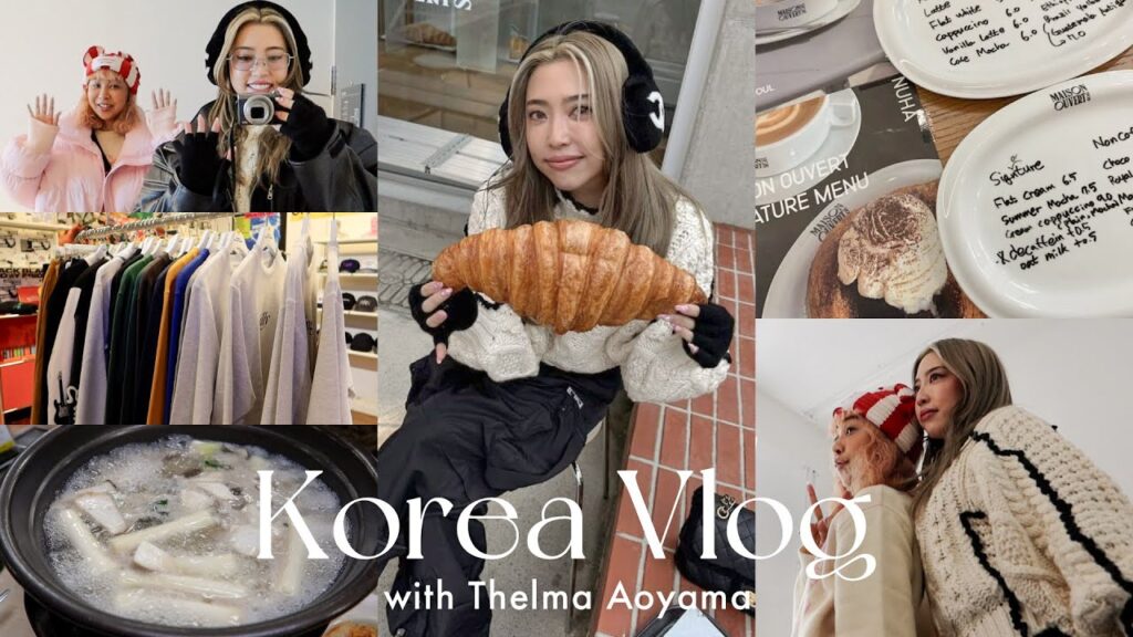 【韓国Vlog】テルマちゃんと爆食い&爆買いの旅🇰🇷🥐タッカンマリ/カフェ/購入品紹介