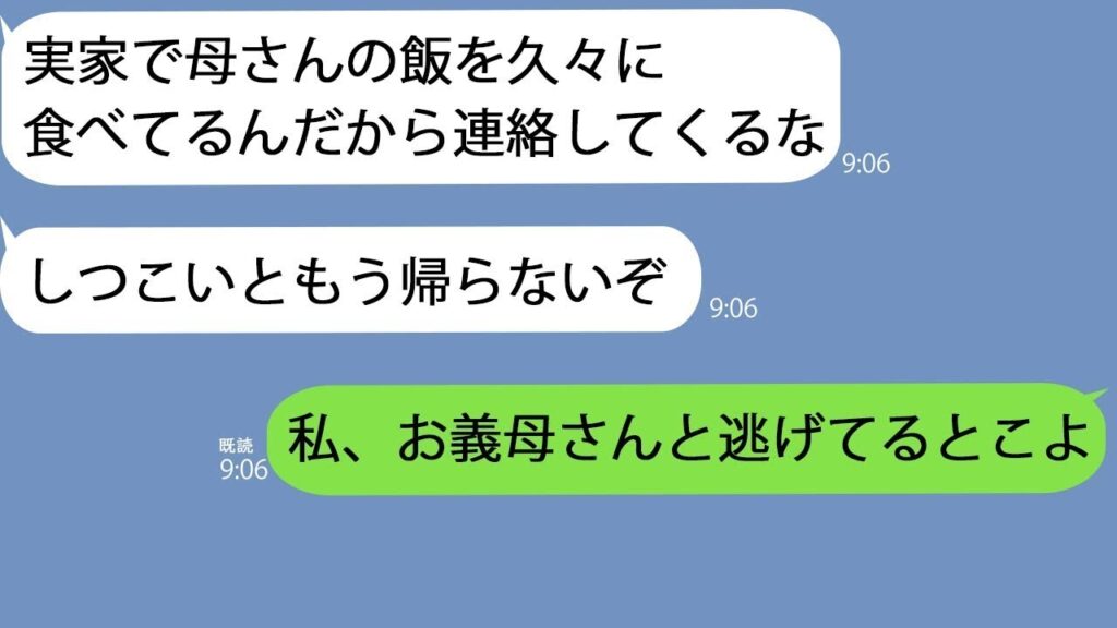 【LINE】夫が帰省中に血まみれの義母がうちに来た「私と一緒に逃げるわよ」→状況が飲み込めずに夫に連絡してみると余計に混乱することになって…【総集編】 【LINE】夫が帰省中に血まみれの義母がうちに来た「私と一緒に逃げるわよ」→状況が飲み込めずに夫に連絡してみると余計に混乱することになって…【総集編】