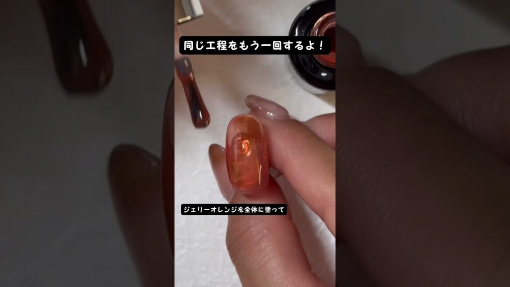 2色で簡単奥行き♡ALLセリアジェルネイルで作る べっこうネイル！