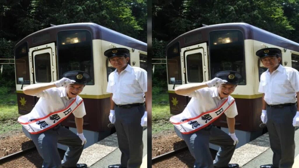 新着- 岸優太、新人っぽい駅員姿がとにかく可愛い！ベテランオーラ全開な城島茂とニッコリ