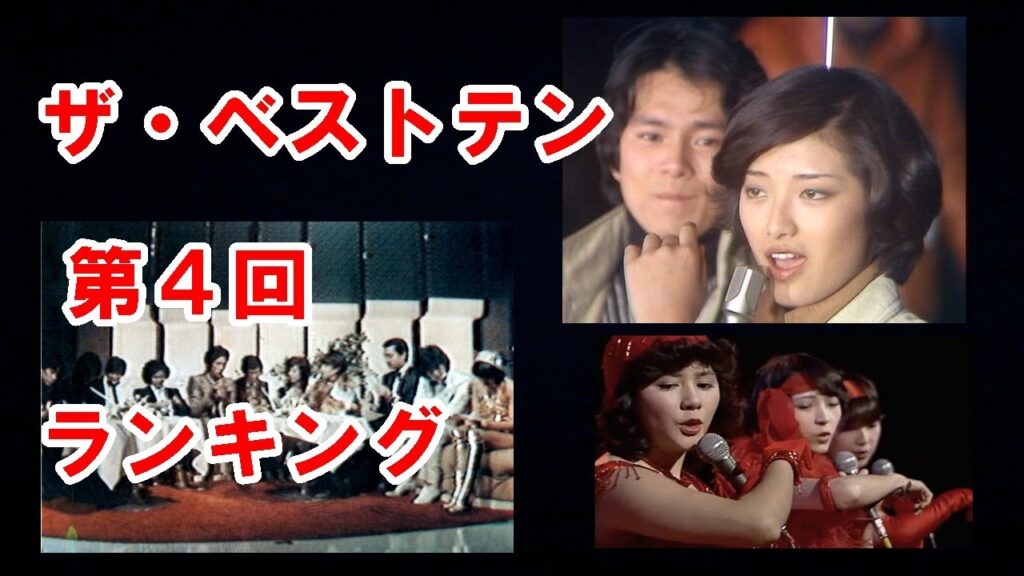「ザ・ベストテン」第４回のランキング｜赤い絆の撮影現場から山口百恵と国広富之が生出演！