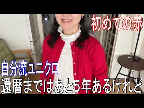 いつもと違う色を着る『50代ユニクロ』 ボタンの色と大きさでイメージを変える ユニクロセール・購入品のご紹介 いつもと違う色を着る『50代ユニクロ』 ボタンの色と大きさでイメージを変える ユニクロセール・購入品のご紹介